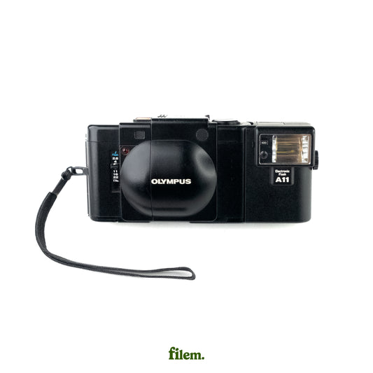 Olympus XA with A-11 Flash