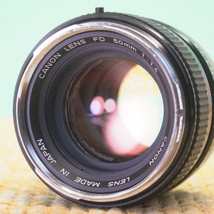 Canon FTb-N 50mm F1.4 (Black) - Filem.sg