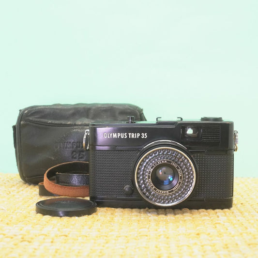 Olympus Trip 35 (Black) - Filem.sg