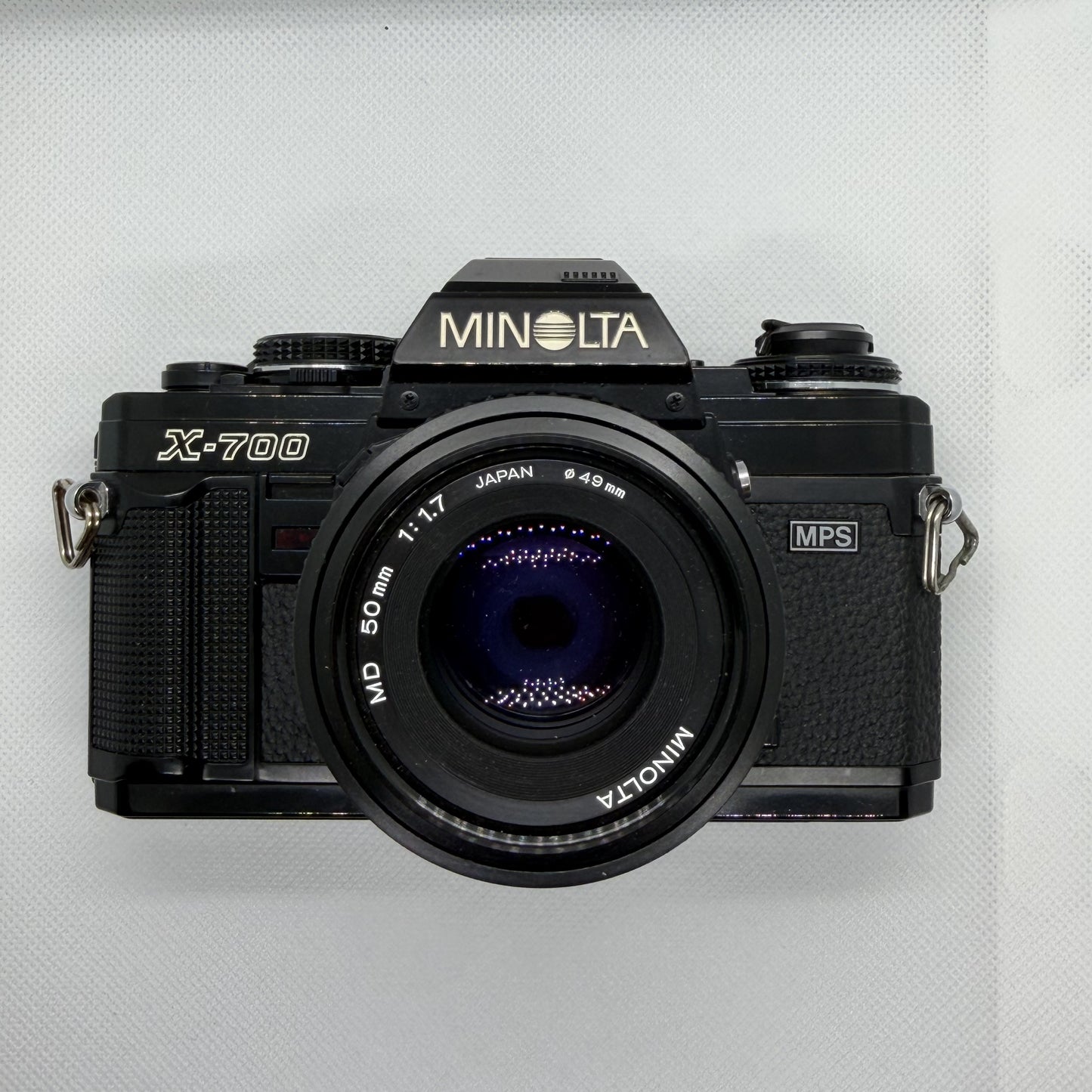 Minolta X-700 with 50mm f/1.7, front