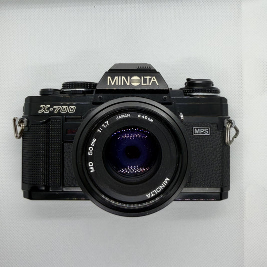 Minolta X-700 with 50mm f/1.7, front