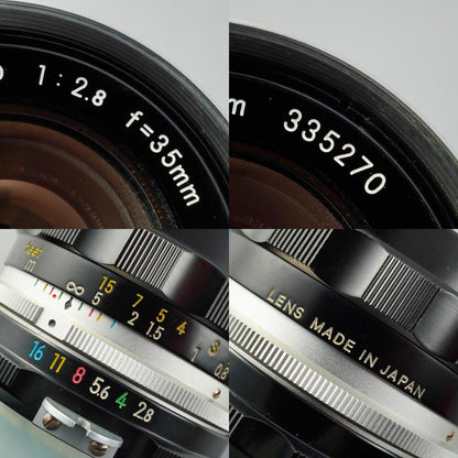 Nikon Ai NIKKOR-S Auto 35mm f2.8 - Filem.sg