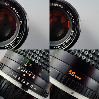 Minolta MC ROKKOR-PG 50mm f1.4 - Filem.sg