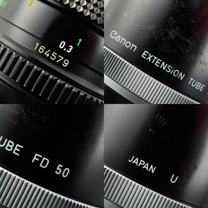 Canon New FD 50mm f3.5 Macro + Extension Tube FD 50 - Filem.sg