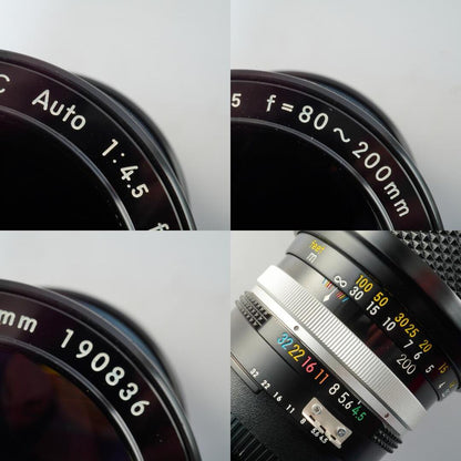 Nikon Ai Zoom NIKKOR.C Auto 80-200mm f4.5 - Filem.sg