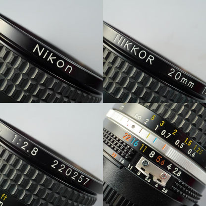 Nikon Ai-S Nikkor 20mm f2.8 - Filem.sg
