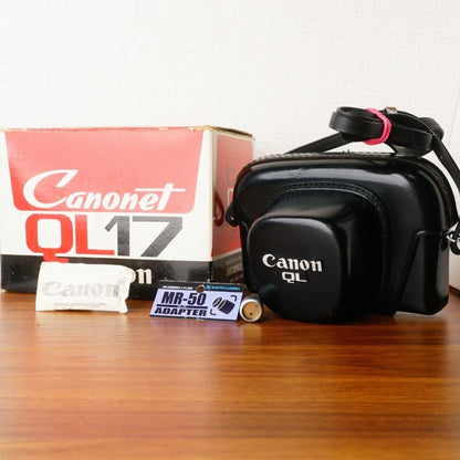 Canon Canonet QL17 (early version, with original box) - Filem.sg