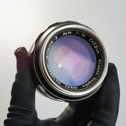 Nikon Ai Nikkor-S Auto 5.8cm 58mm f1.4 PAT PEND - Filem.sg