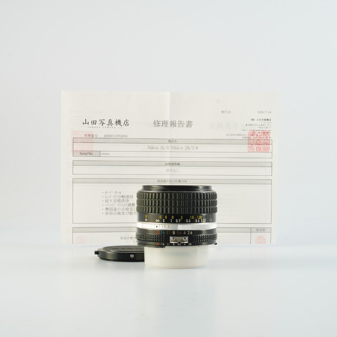 Overhauled Nikon Ai-S Nikkor 28mm f2.8 - Filem.sg