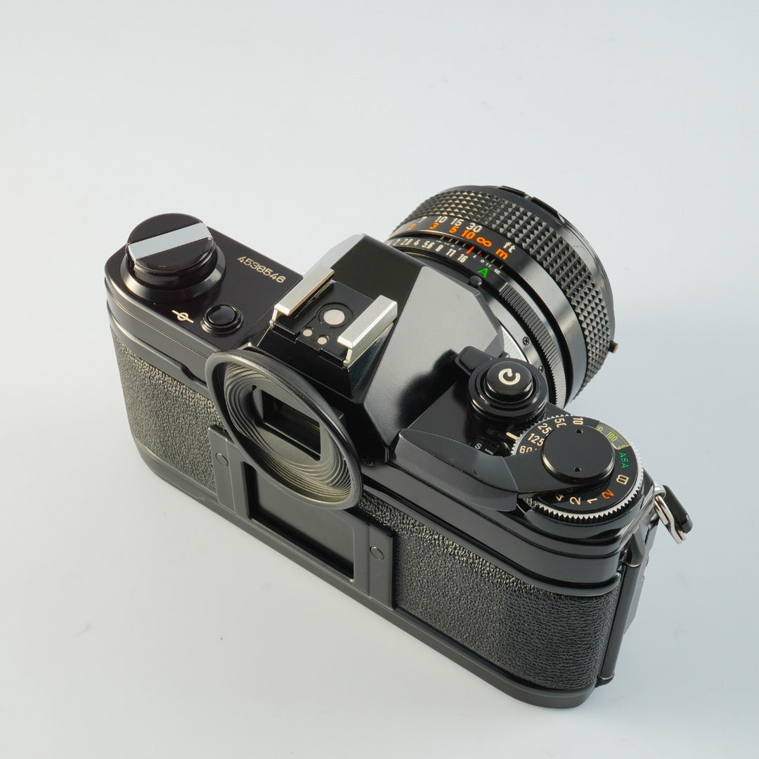 Canon AE-1 Black + FD 50mm f1.4 S.S.C. - Filem.sg