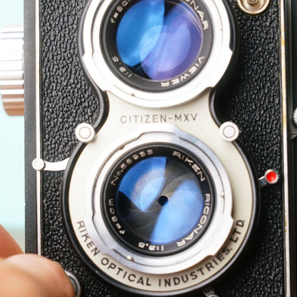 Ricohflex New DIA with case - Filem.sg