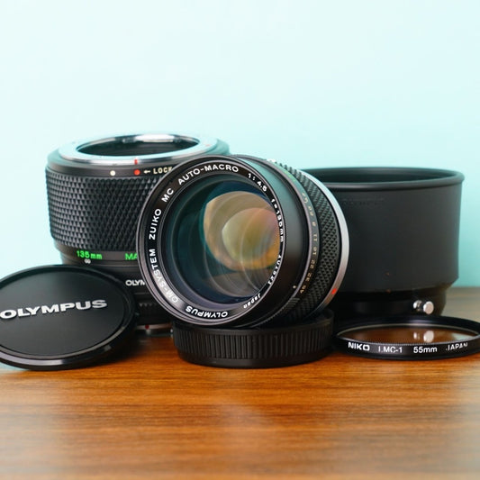 Olympus Zuiko MC Auto Macro 135mm f4.5 OM mount - Filem.sg