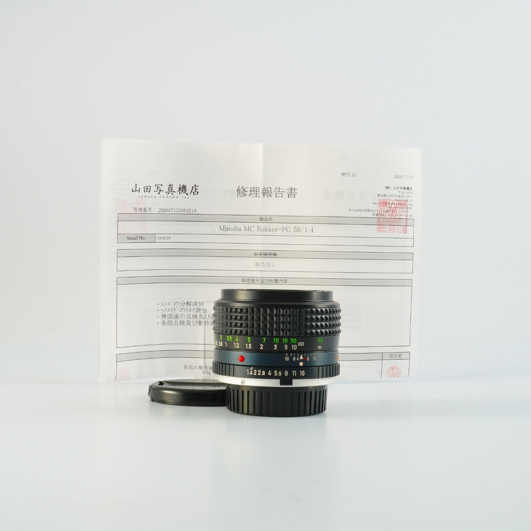 Minolta MC Rokkor PG 50mm f1.4 - Filem.sg