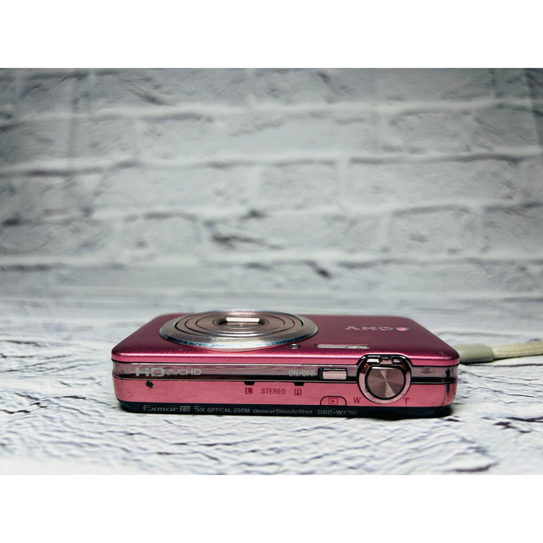 Sony Cyber-shot WX-30 (Pink) - Filem.sg