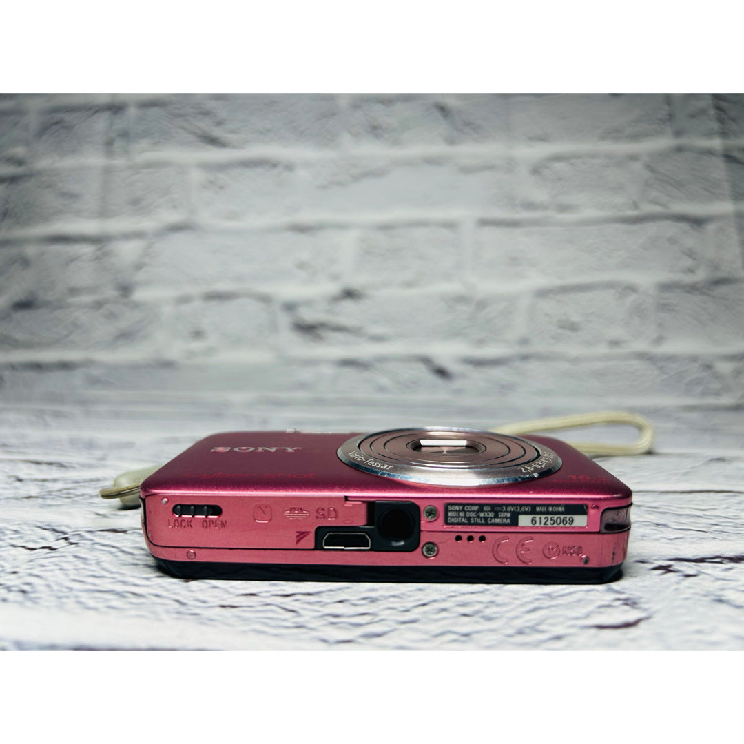 Sony Cyber-shot WX-30 (Pink) - Filem.sg