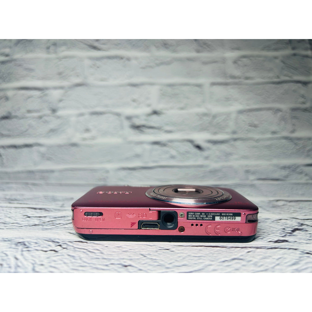 Sony Cyber-shot WX-30 (Pink) - Filem.sg