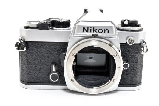 Nikon FE Silver 35mm SLR film camera