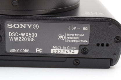 Sony Cyber-shot DSC-WX500 Black