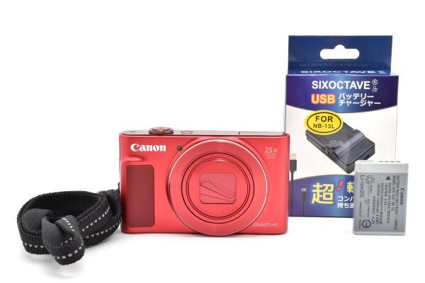 Canon PowerShot SX620 HS (Red) - Filem.sg