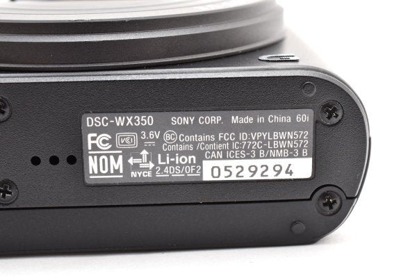 Sony Cyber-shot DSC-WX350 Black