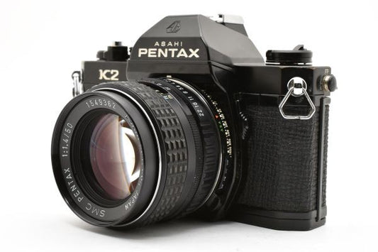 Pentax K2 Black front view