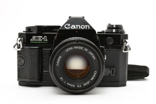 Canon AE-1 Program Black front view