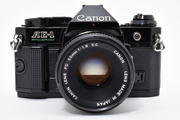 Canon AE-1 Program (Black) with FD 50mm f/1.8 S.C