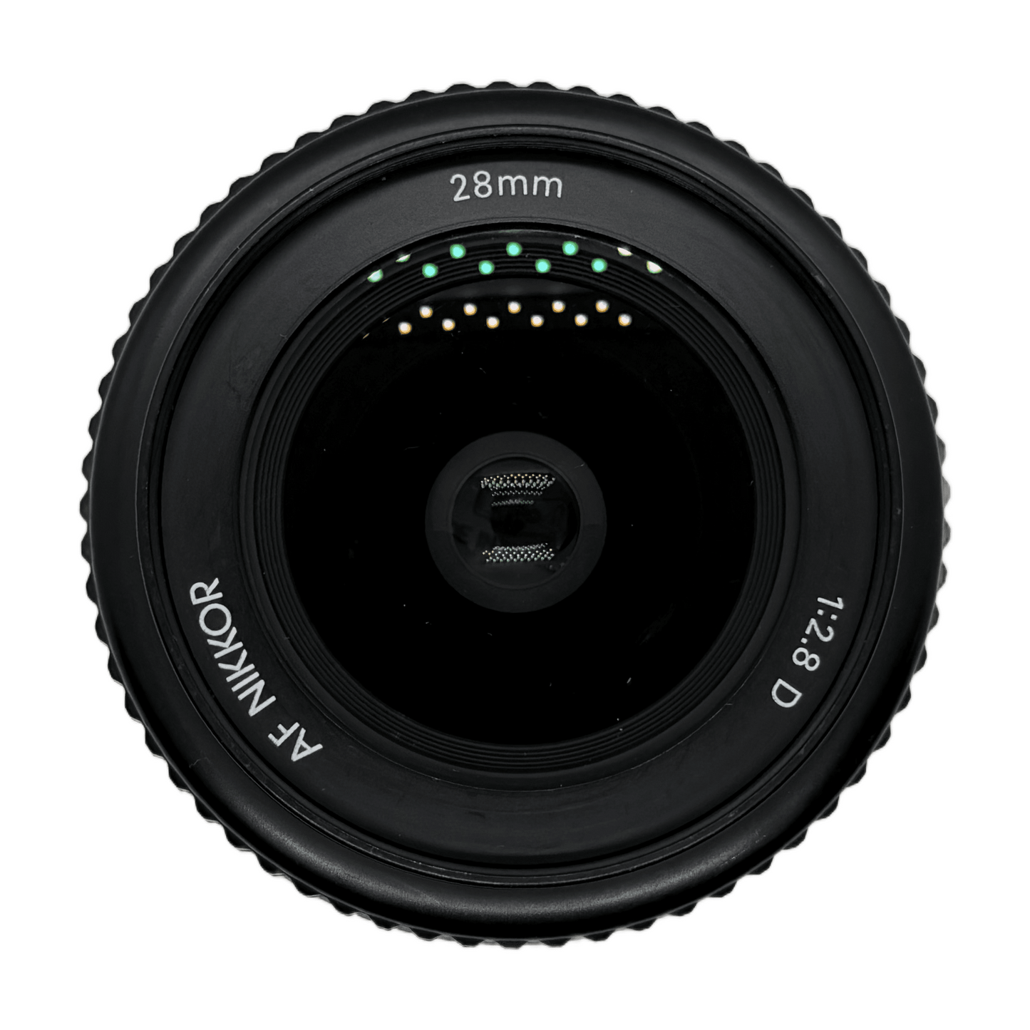 Nikon AF Nikkor 28mm f/2.8 D, front element