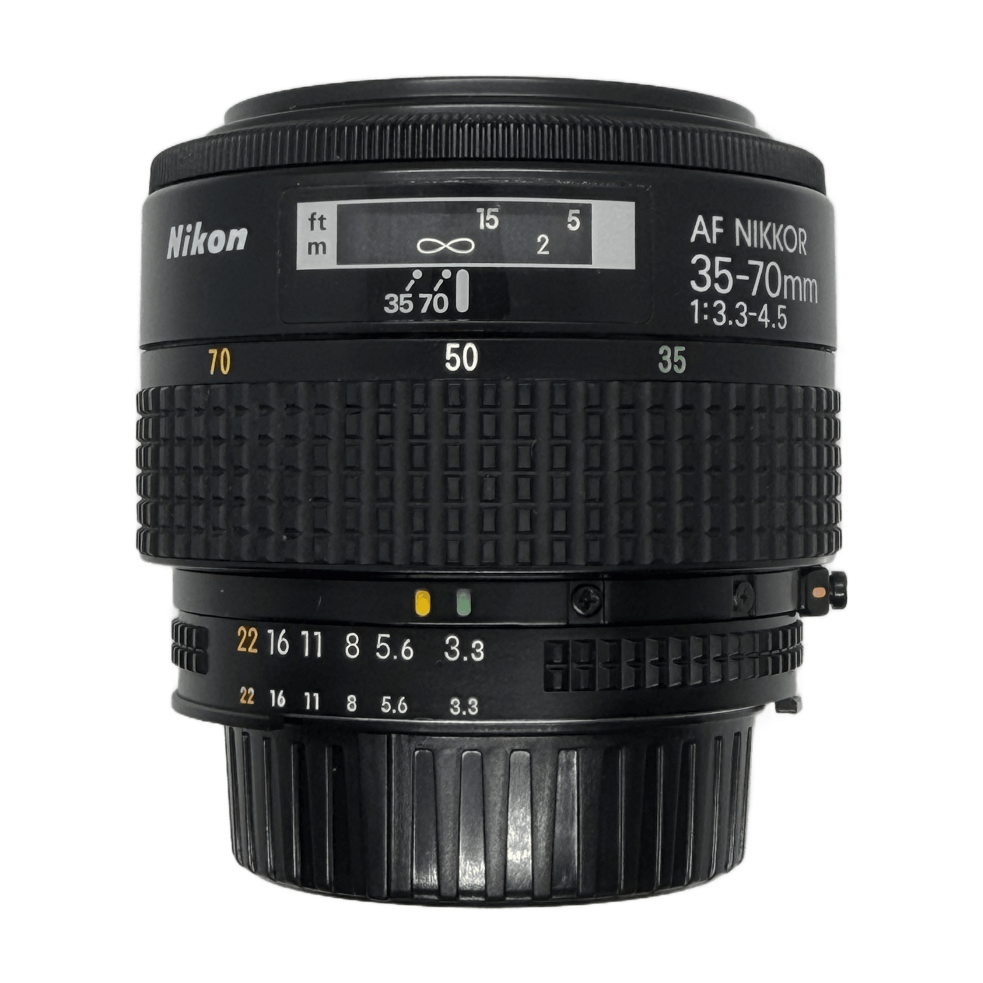 Nikon AF Nikkor 35-70mm f/3.3-4.5, side