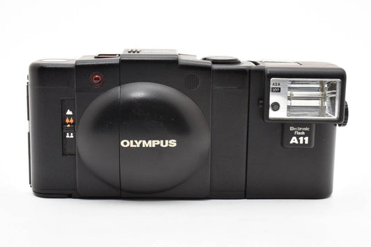 Olympus XA2 with A11 flash front